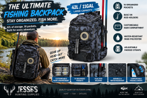 42L Angler Pro Fishing Tackle Backpack