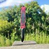 Automatic OTF Knife w/ Belt Clip - Red & Black