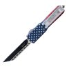 8.5" Automatic OTF American Flag Knife with Tanto Blade