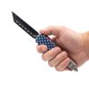 8.5" Automatic OTF American Flag Knife with Tanto Blade