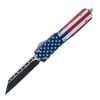 8.5" Automatic OTF American Flag Knife with Tanto Blade
