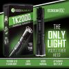 EcoGear FX TK2000 – 2000-Lumen USB Rechargeable High-Power LED Tactical Flashlight