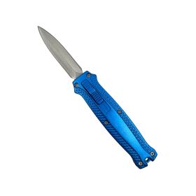 Mini Automatic OTF Keyring Knife (Color: Blue)