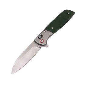 3.75" Spring Assisted Knife With Drop Point Blade (Color: Green)