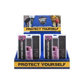 10-pack Stream Pepper Spray Countertop Display (Color: Pink)