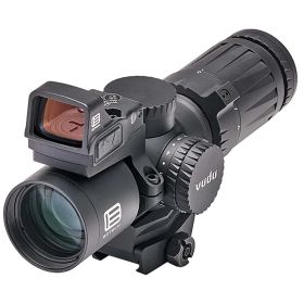 EOTech Vudu FFP Ultra Short Rifle Scope w/EFLX (Option: BLK 4-12X36mm MR5 MRAD Reticlew/Mount & EFLX Mount)