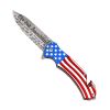 9" Spring Assisted USA Knife with Flag Handle