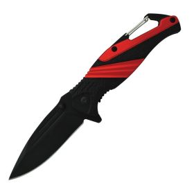 Striped 7" Tactical Knife (Color: Red)