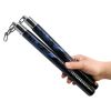 12" Black Wood Nunchucks with Dragon