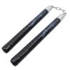12" Black Wood Nunchucks with Dragon