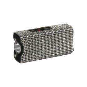Streetwise Rhinestun Keychain Stun Gun (Color: Silver)
