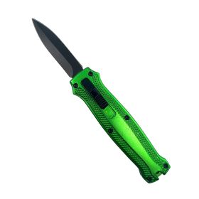 Mini Automatic OTF Keyring Knife (Color: Green)