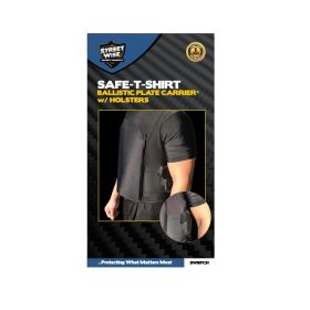 Safe-T-Shirt (Ballistic Plate Carrier w/Holster) (size: X-Large)
